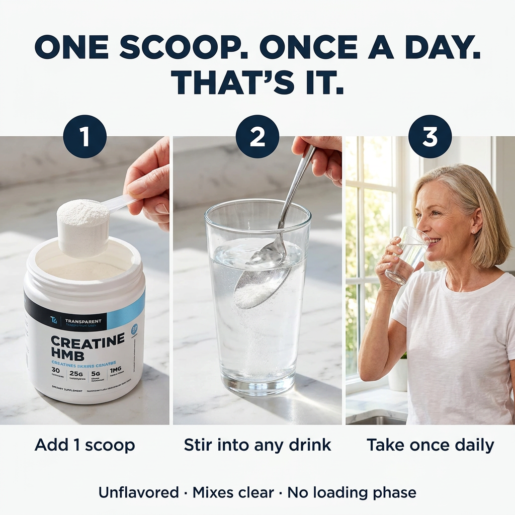How to take it: add 1 scoop, stir into any drink, take once daily
