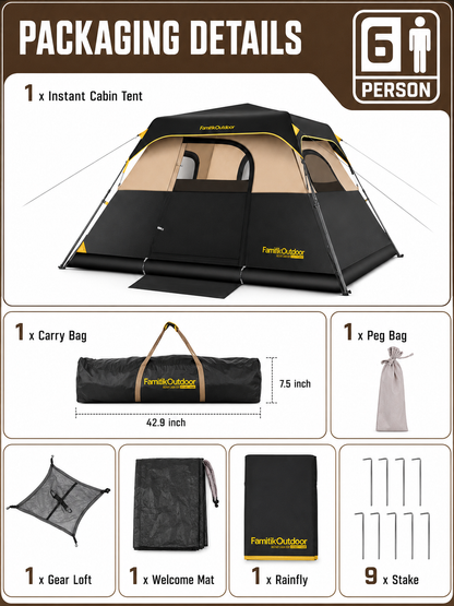 TrailBase™ Instant Pop-Up Family Camping Tent
