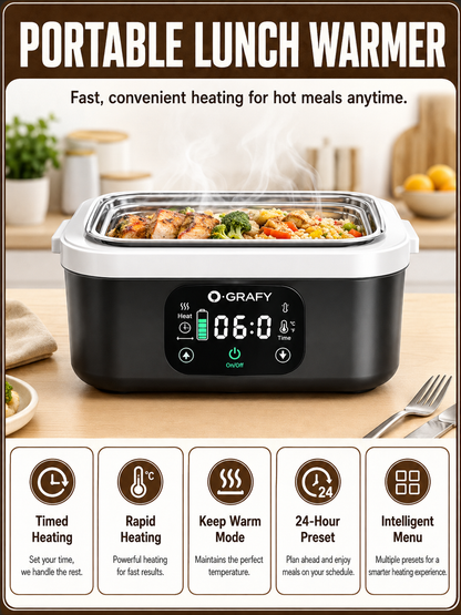 TrailHeat™ Rechargeable Heated Lunch Box