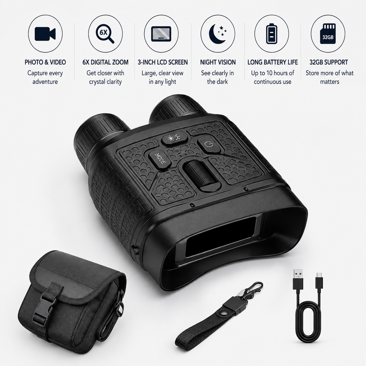 TrailSight™ 2.5K Digital Night Vision Binoculars