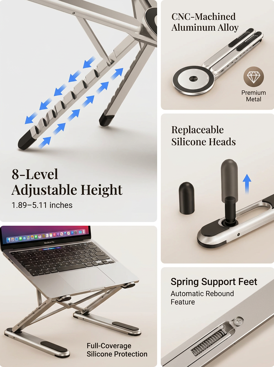 VertexMount™ 3-in-1 Foldable Tripod Stand